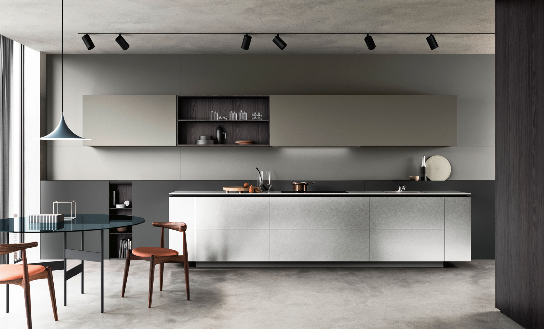 la cuisine par un architecte d'interieur Luxemborg 1plus1